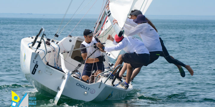 Fortes chaleurs à Pornichet pour le Championnat du Monde Jeune de Match Racing !